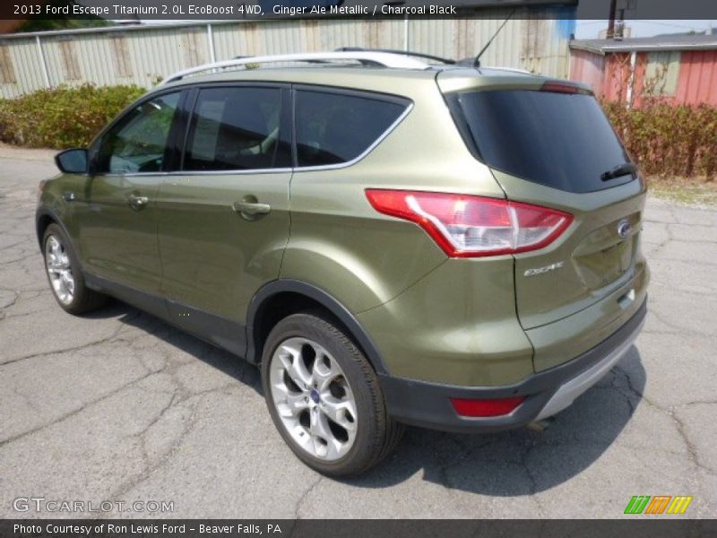 Ginger Ale Metallic / Charcoal Black 2013 Ford Escape Titanium 2.0L EcoBoost 4WD