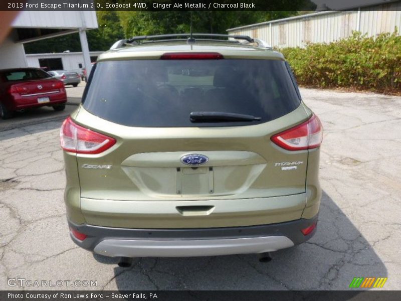 Ginger Ale Metallic / Charcoal Black 2013 Ford Escape Titanium 2.0L EcoBoost 4WD