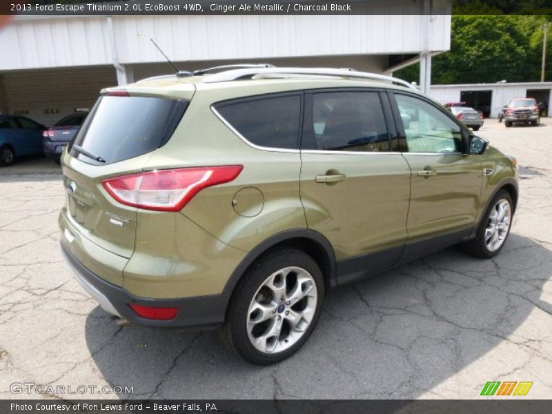 Ginger Ale Metallic / Charcoal Black 2013 Ford Escape Titanium 2.0L EcoBoost 4WD
