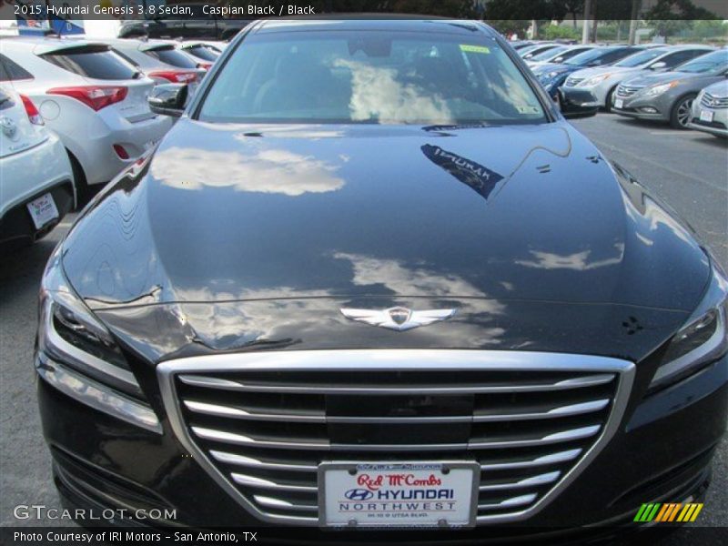 Caspian Black / Black 2015 Hyundai Genesis 3.8 Sedan
