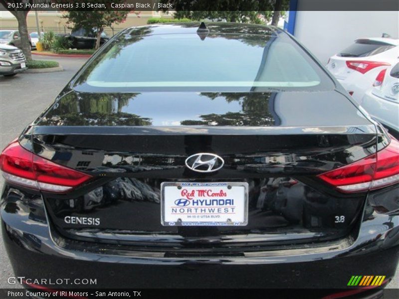 Caspian Black / Black 2015 Hyundai Genesis 3.8 Sedan