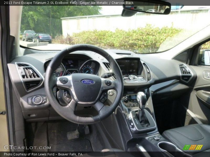 Ginger Ale Metallic / Charcoal Black 2013 Ford Escape Titanium 2.0L EcoBoost 4WD
