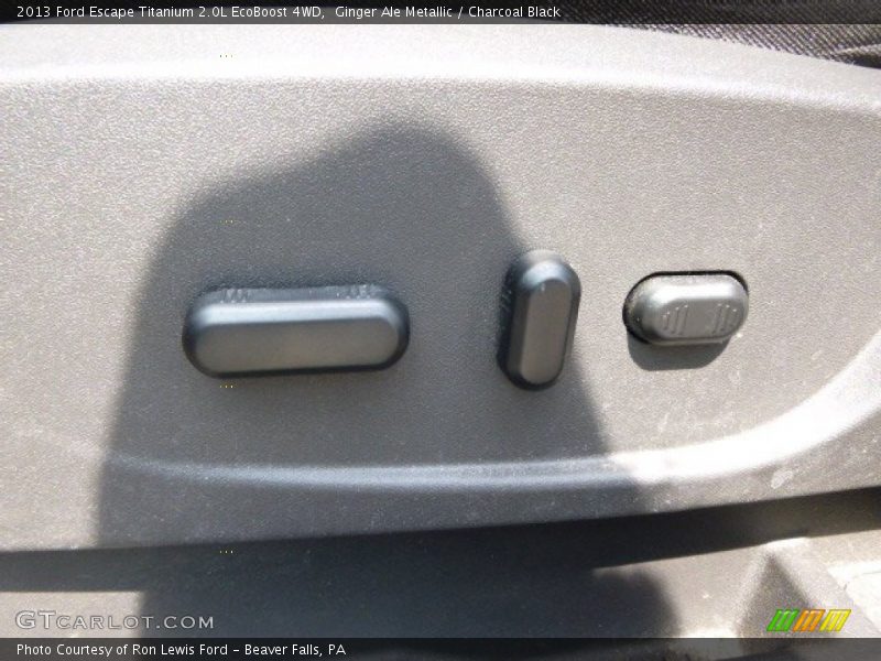 Ginger Ale Metallic / Charcoal Black 2013 Ford Escape Titanium 2.0L EcoBoost 4WD