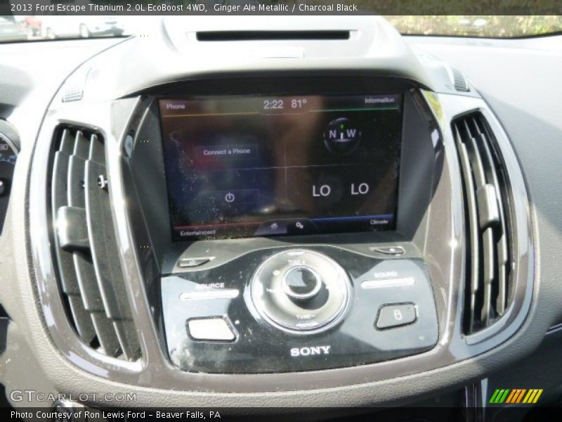 Ginger Ale Metallic / Charcoal Black 2013 Ford Escape Titanium 2.0L EcoBoost 4WD