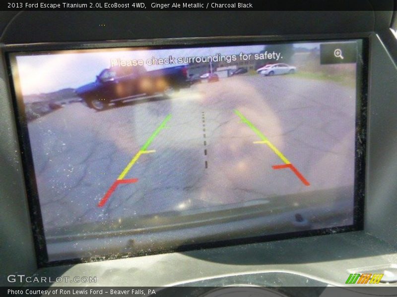 Ginger Ale Metallic / Charcoal Black 2013 Ford Escape Titanium 2.0L EcoBoost 4WD