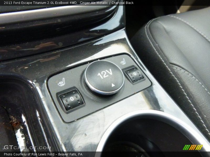 Ginger Ale Metallic / Charcoal Black 2013 Ford Escape Titanium 2.0L EcoBoost 4WD