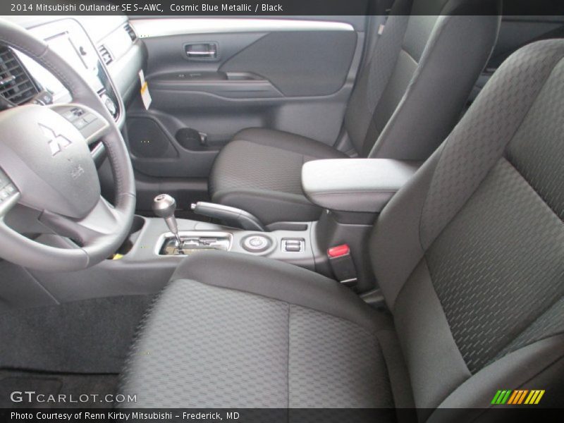 Cosmic Blue Metallic / Black 2014 Mitsubishi Outlander SE S-AWC