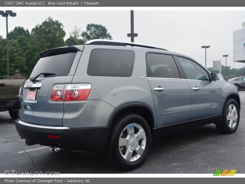 Blue Gold Metallic / Titanium 2007 GMC Acadia SLT