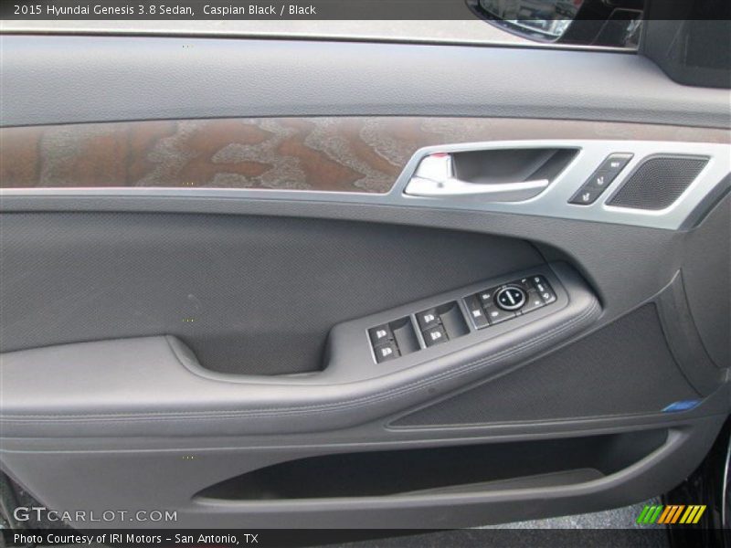 Caspian Black / Black 2015 Hyundai Genesis 3.8 Sedan