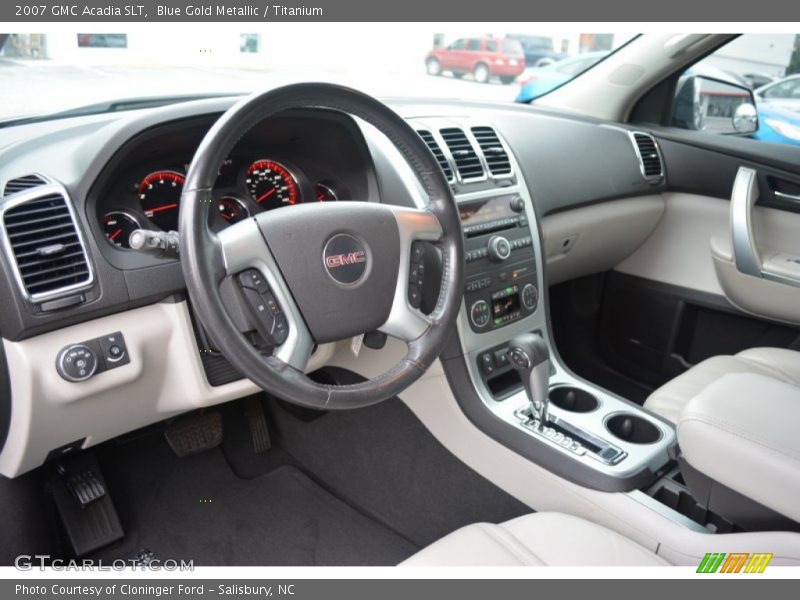 Blue Gold Metallic / Titanium 2007 GMC Acadia SLT