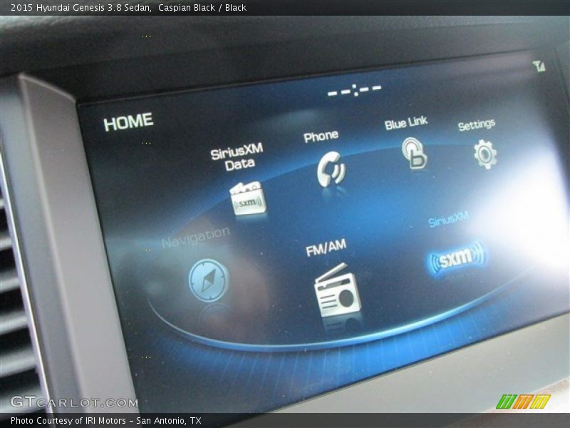 Caspian Black / Black 2015 Hyundai Genesis 3.8 Sedan