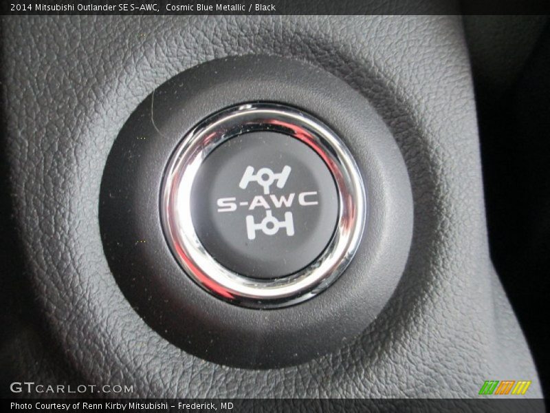 Cosmic Blue Metallic / Black 2014 Mitsubishi Outlander SE S-AWC