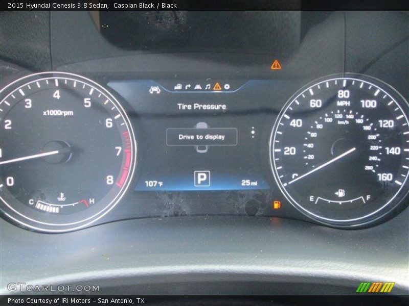 Caspian Black / Black 2015 Hyundai Genesis 3.8 Sedan