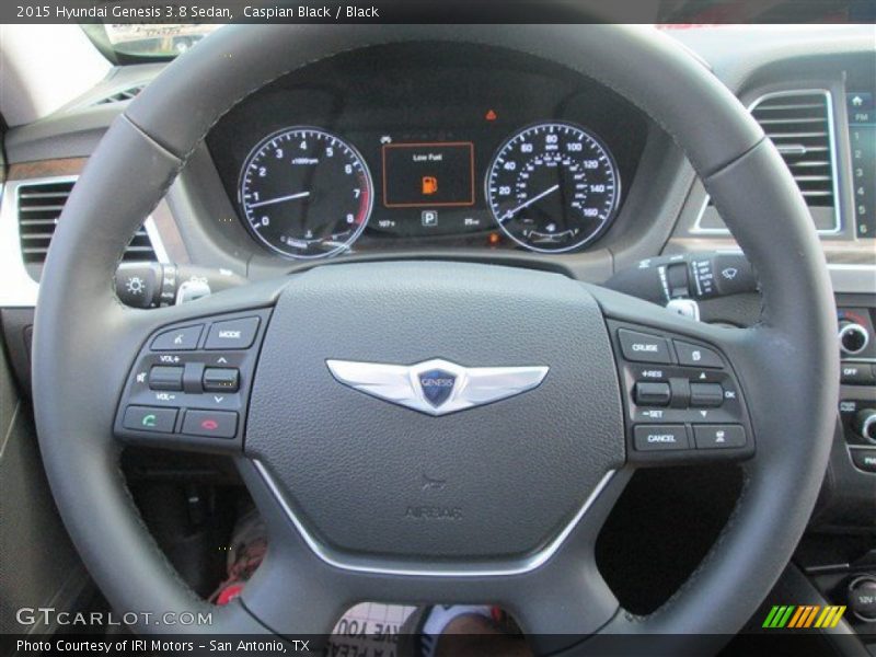 Caspian Black / Black 2015 Hyundai Genesis 3.8 Sedan