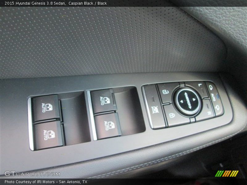 Caspian Black / Black 2015 Hyundai Genesis 3.8 Sedan