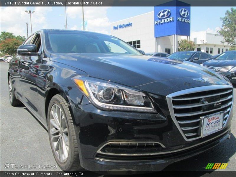 Caspian Black / Beige 2015 Hyundai Genesis 3.8 Sedan