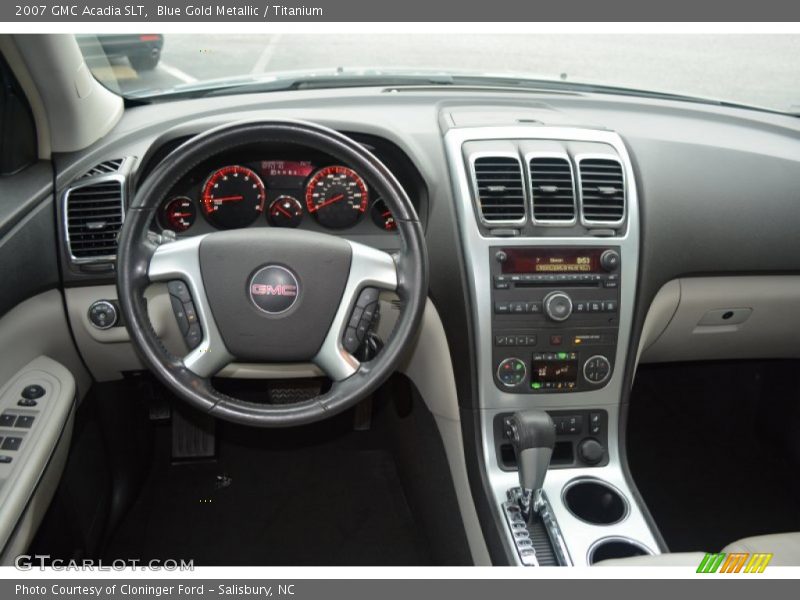 Blue Gold Metallic / Titanium 2007 GMC Acadia SLT