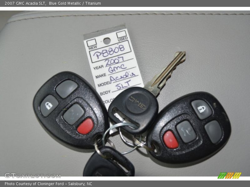 Blue Gold Metallic / Titanium 2007 GMC Acadia SLT