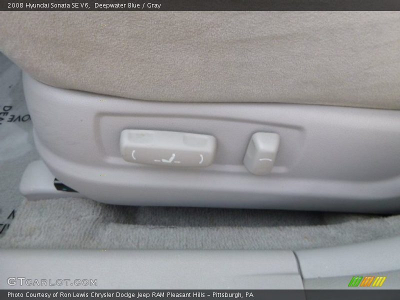 Deepwater Blue / Gray 2008 Hyundai Sonata SE V6