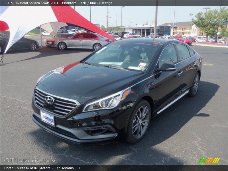 Phantom Black / Black/Orange 2015 Hyundai Sonata Sport 2.0T