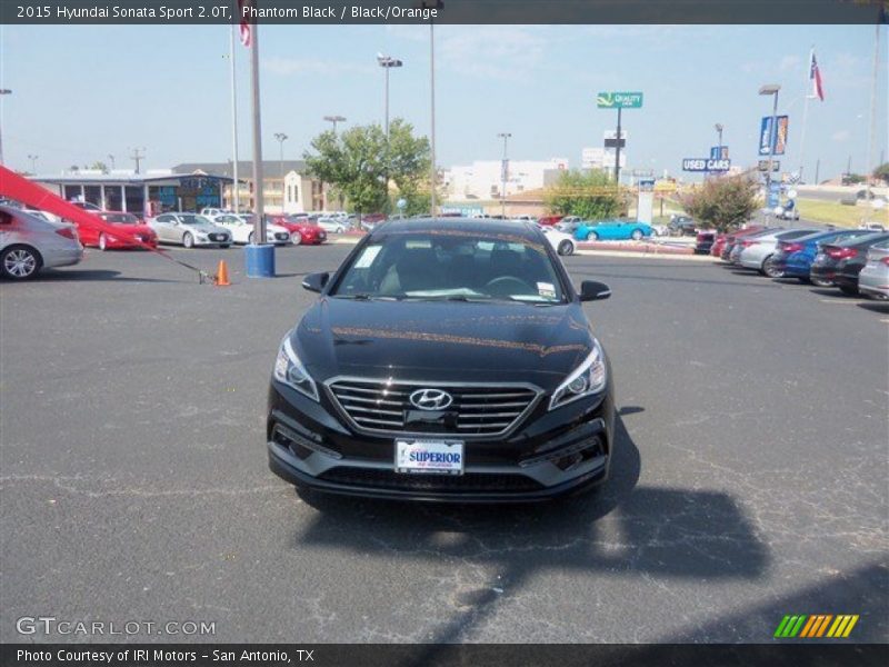 Phantom Black / Black/Orange 2015 Hyundai Sonata Sport 2.0T