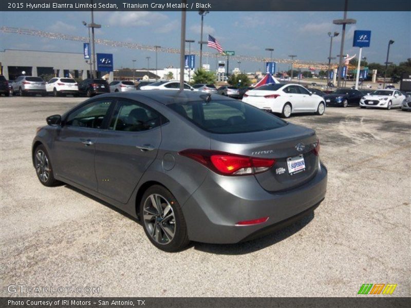 Titanium Gray Metallic / Black 2015 Hyundai Elantra Limited Sedan