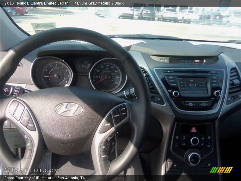 Titanium Gray Metallic / Black 2015 Hyundai Elantra Limited Sedan