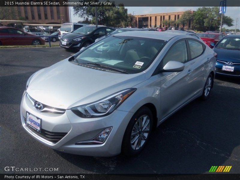 Shimmering Air Silver / Gray 2015 Hyundai Elantra SE Sedan