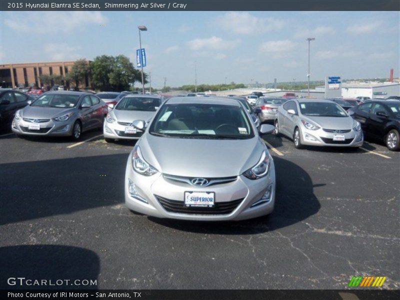 Shimmering Air Silver / Gray 2015 Hyundai Elantra SE Sedan