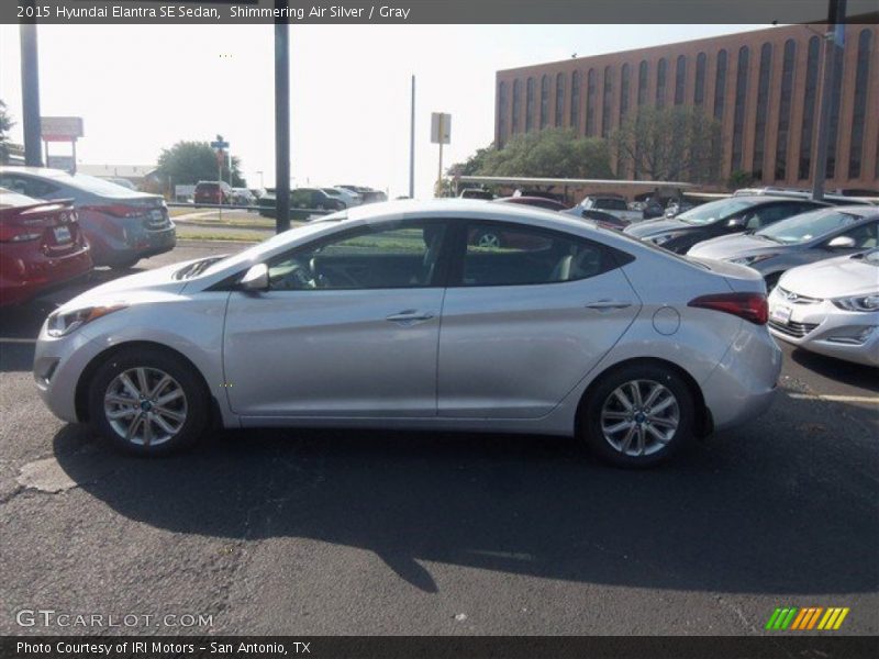 Shimmering Air Silver / Gray 2015 Hyundai Elantra SE Sedan