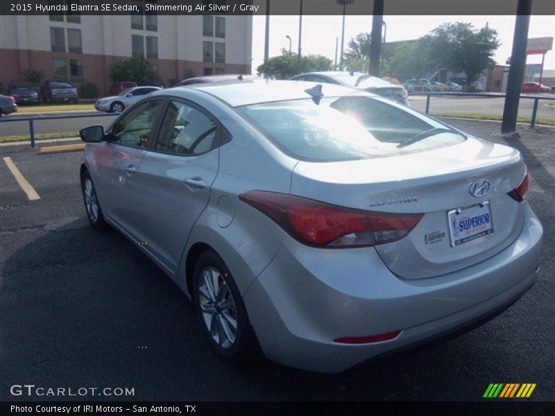 Shimmering Air Silver / Gray 2015 Hyundai Elantra SE Sedan