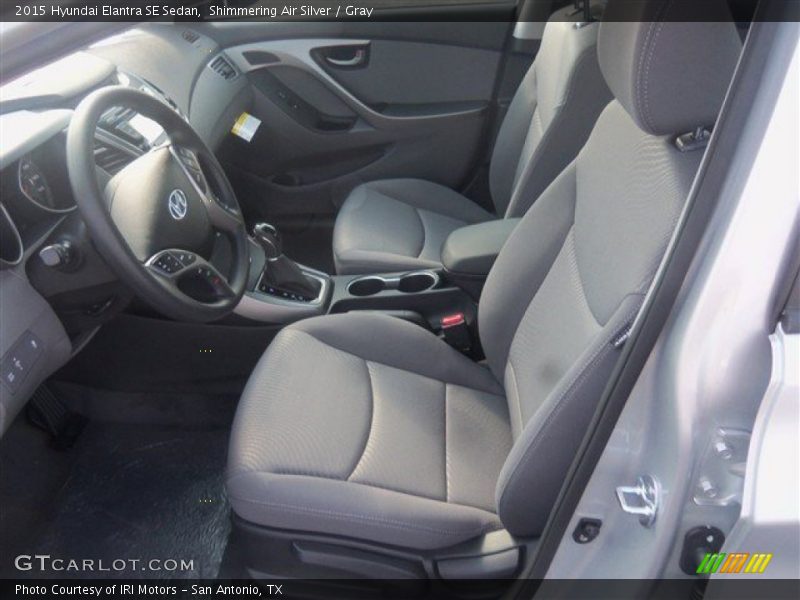 Shimmering Air Silver / Gray 2015 Hyundai Elantra SE Sedan