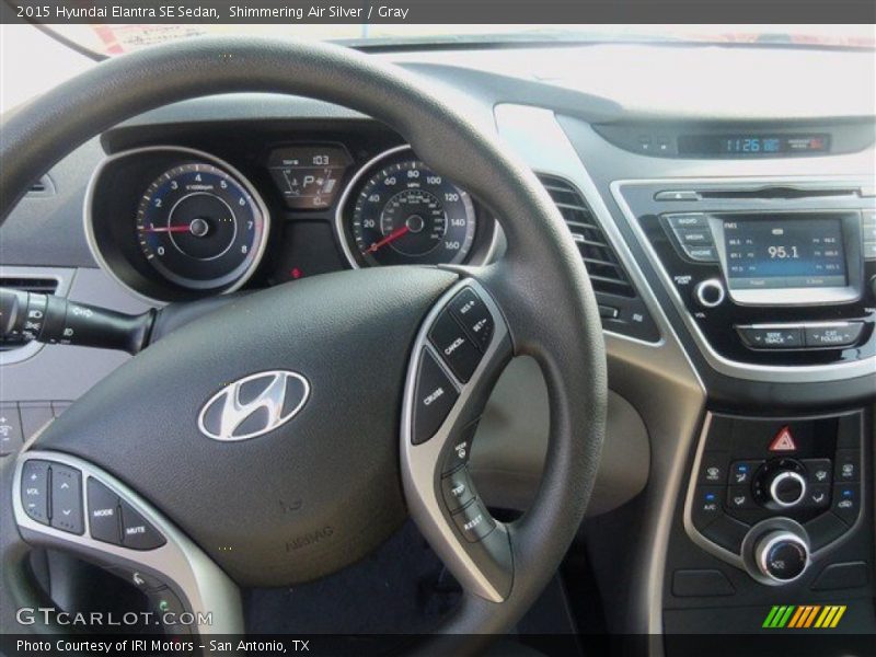 Shimmering Air Silver / Gray 2015 Hyundai Elantra SE Sedan