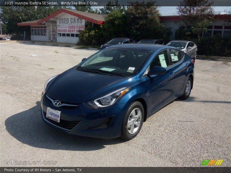 Windy Sea Blue / Gray 2015 Hyundai Elantra SE Sedan