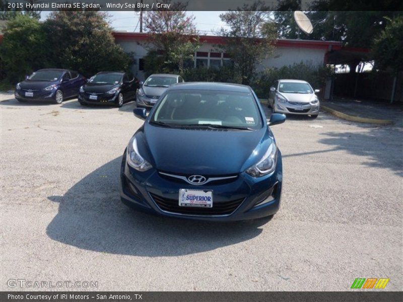 Windy Sea Blue / Gray 2015 Hyundai Elantra SE Sedan