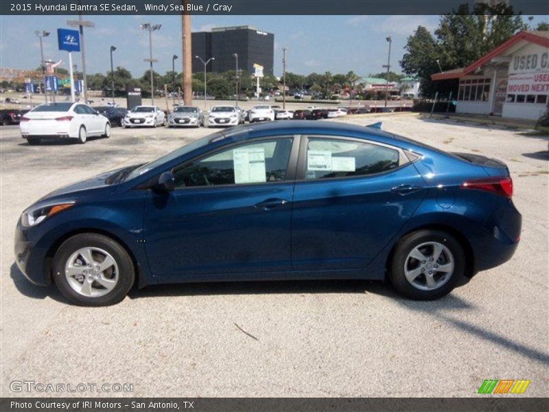 Windy Sea Blue / Gray 2015 Hyundai Elantra SE Sedan