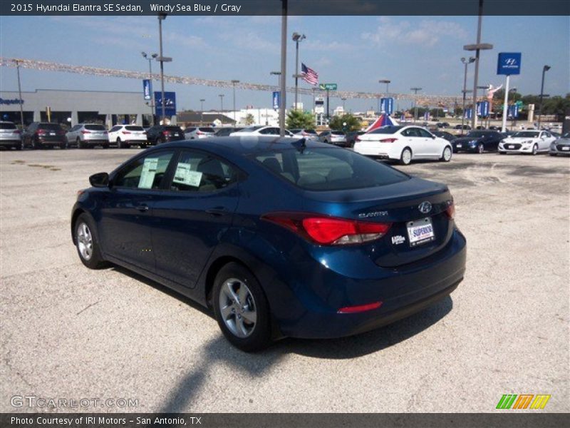 Windy Sea Blue / Gray 2015 Hyundai Elantra SE Sedan