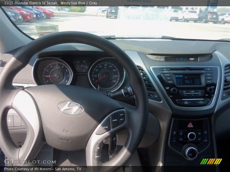 Windy Sea Blue / Gray 2015 Hyundai Elantra SE Sedan
