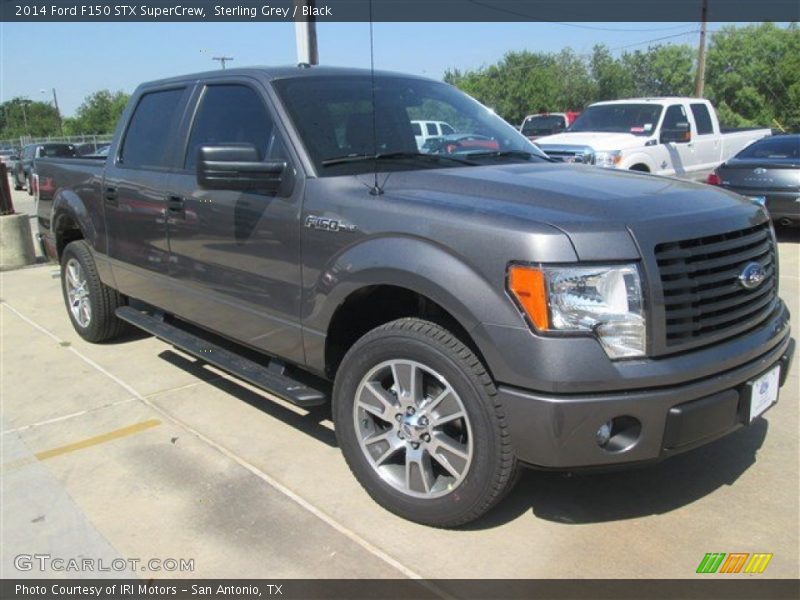 Sterling Grey / Black 2014 Ford F150 STX SuperCrew