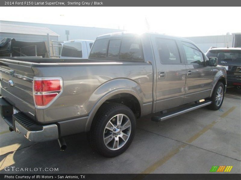 Sterling Grey / Black 2014 Ford F150 Lariat SuperCrew