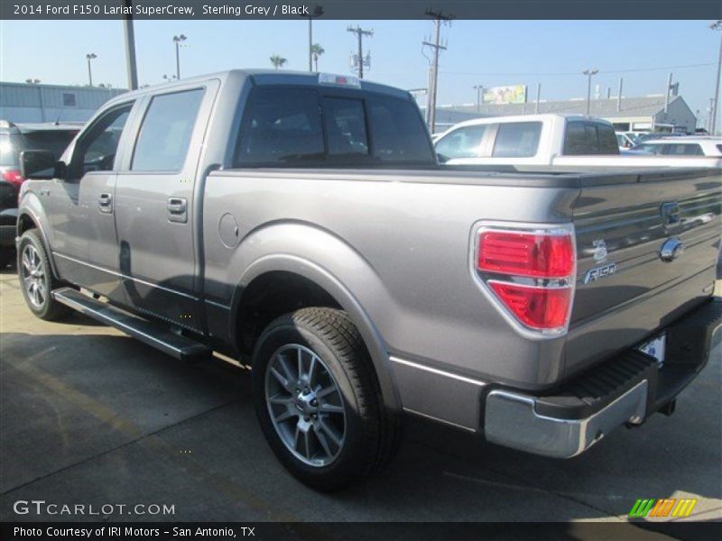 Sterling Grey / Black 2014 Ford F150 Lariat SuperCrew