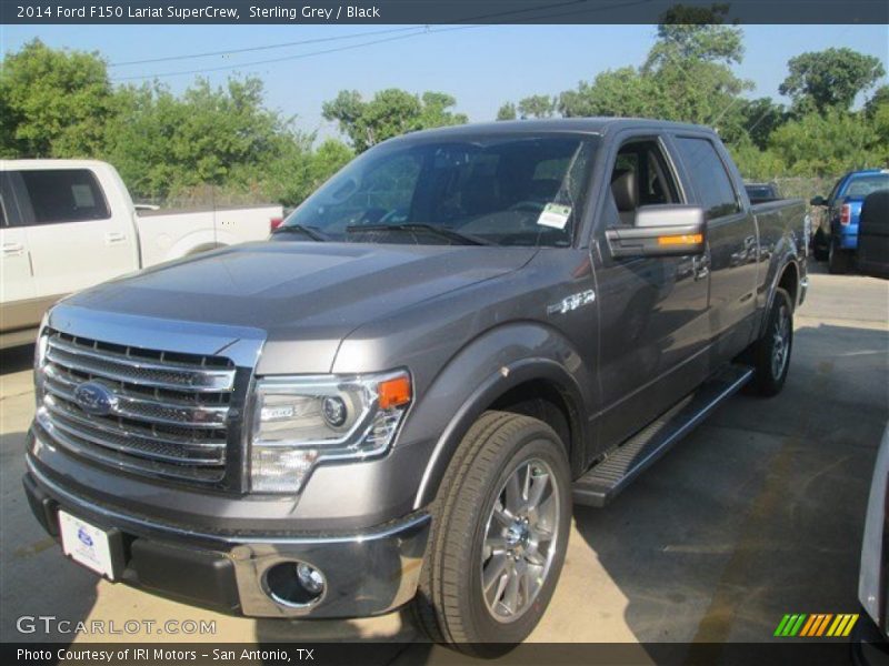 Sterling Grey / Black 2014 Ford F150 Lariat SuperCrew