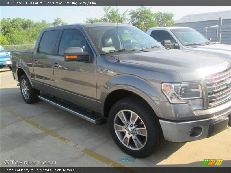 Sterling Grey / Black 2014 Ford F150 Lariat SuperCrew