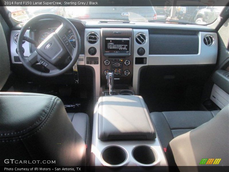 Sterling Grey / Black 2014 Ford F150 Lariat SuperCrew