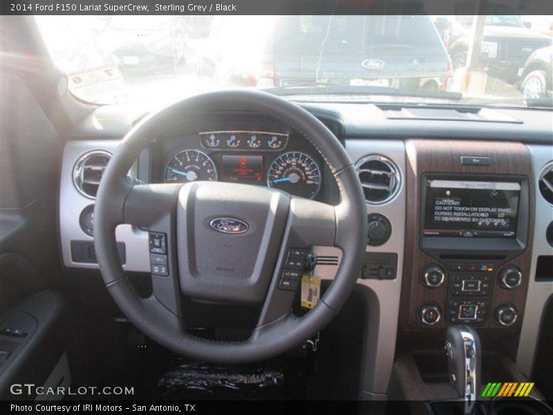 Sterling Grey / Black 2014 Ford F150 Lariat SuperCrew