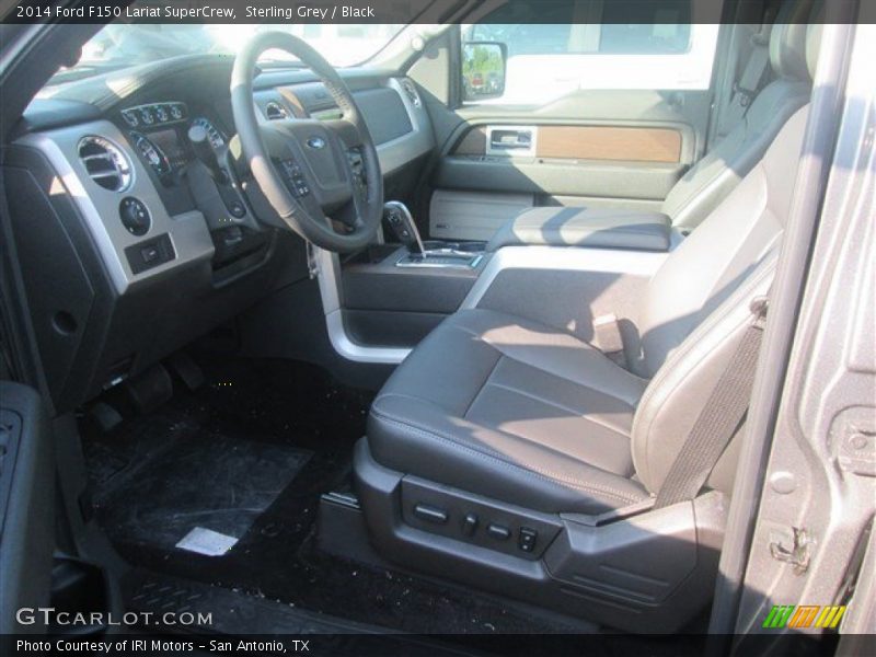 Sterling Grey / Black 2014 Ford F150 Lariat SuperCrew