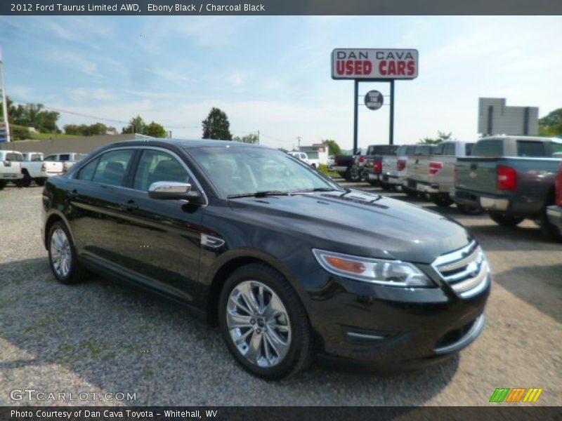 Ebony Black / Charcoal Black 2012 Ford Taurus Limited AWD