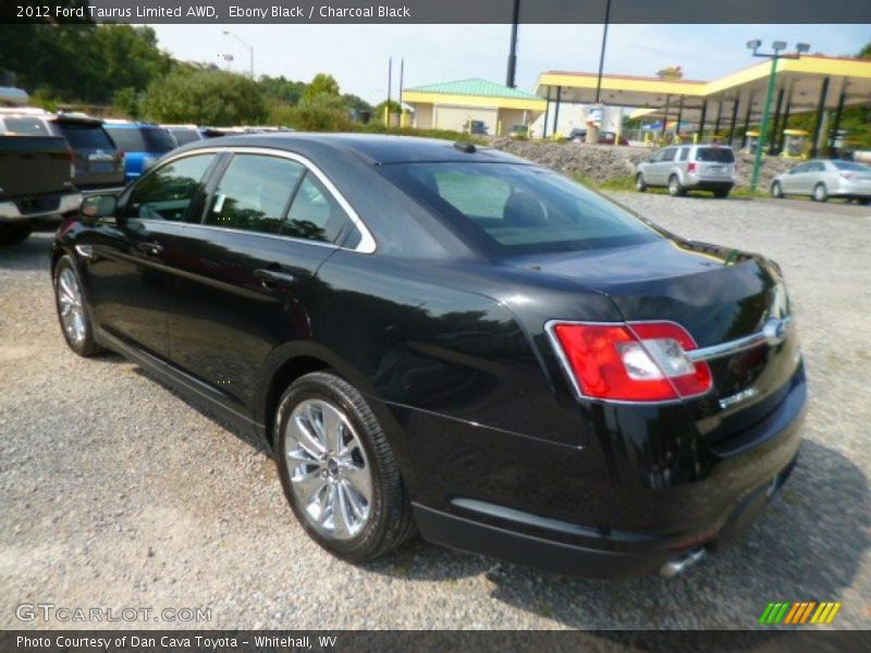 Ebony Black / Charcoal Black 2012 Ford Taurus Limited AWD