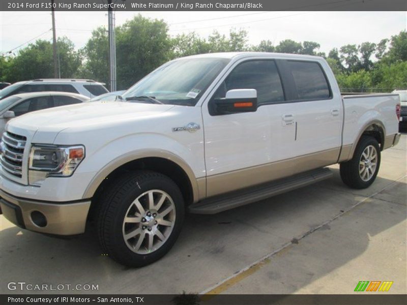 White Platinum / King Ranch Chaparral/Black 2014 Ford F150 King Ranch SuperCrew
