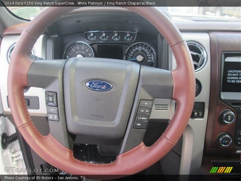 White Platinum / King Ranch Chaparral/Black 2014 Ford F150 King Ranch SuperCrew